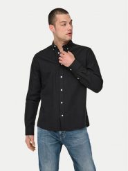 Only & Sons Koszula Alvaro 22006479 Czarny Slim Fit. Czarne koszule Only & Sons, m, bez wzorów, z bawełny, bez kołnierzyka, bez ramiączek. Za 109.99 zł.