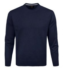 Wełniany Sweter, Okrągły Dekolt (U-Neck) - Pako Jeans - Granatowy. Niebieskie swetry rozpinane Pako Jeans, l, bez wzorów, z jeansu, bez kołnierzyka, bez ramiączek. Za 169.00 zł.