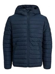 Jack & Jones Kurtka pikowana "Wing" w kolorze granatowym rozmiar: S. Niebieskie kurtki Jack & Jones, s, bez wzorów, bez kaptura. Za 121.51 zł.