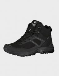 Buty trekkingowe Halti Tega Mid DX. Czarne trekkingi Halti, bez wzorów, z gumy, bez zapięcia. Za 529.99 zł.