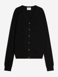 Perfect Cashmere Kaszmirowy kardigan w kolorze czarnym rozmiar: L. Czarne swetry rozpinane Perfect Cashmere, l, bez wzorów, z kaszmiru, bez kołnierzyka, bez ramiączek. Za 413.99 zł.