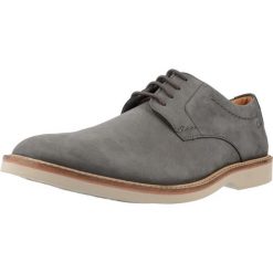 Buty CLARKS ATTICUS LTLACE Szary. Szare buty turystyczne Clarks, bez wzorów, ze skóry, bez zapięcia, na fitness i siłownię. Za 332.99 zł.