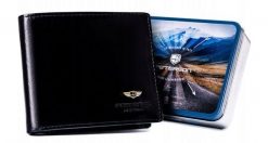 Portfel skórzany Peterson [DH] PTN 22303-VT czarny. Czarne portfele Peterson, bez wzorów, ze skóry. Za 71.99 zł.