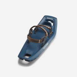 Rakiety śnieżne duża rama Quechua Easy SH100 mountain - L. Brązowe buty trekkingowe QUECHUA, na zimę, bez wzorów, z materiału, bez zapięcia. Za 249.99 zł.