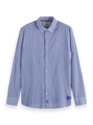 Scotch & Soda Koszula - Regular fit - w kolorze niebieskim rozmiar: XXL. Niebieskie koszule Scotch & Soda, xxl, bez wzorów, z bawełny, bez kołnierzyka, bez ramiączek. Za 254.45 zł.
