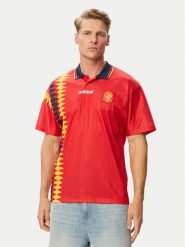Adidas Koszulka techniczna Spain Home Jersey 1994 JN3707 Czerwony Regular Fit. Czerwone t-shirty sportowe Adidas, bez wzorów, z jersey, bez ramiączek, do piłki nożnej. Za 478.99 zł.