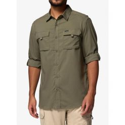 Koszula podróżnicza męska Columbia Silver Ridge Utility II LS Shirt. Zielone koszule Columbia, m, bez wzorów, bez kołnierzyka, bez ramiączek. Za 346.49 zł.