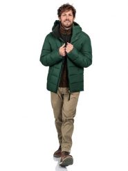 Schöffel Kurtka zimowa "Boslix" w kolorze ciemnozielonym rozmiar: 54. Zielone kurtki Schöffel, na zimę, bez wzorów, bez kaptura. Za 469.99 zł.