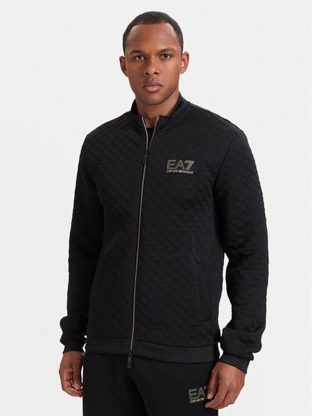 EA7 Emporio Armani Bluza 7M002246 AF26241 UC001 Czarny Regular Fit. Czarne bluzy EA7 Emporio Armani, m, bez wzorów, z syntetyku, bez kaptura. Za 694.99 zł.