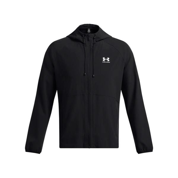 Kurtka przeciwdeszczowa Under Armour Stretch Woven. Białe kurtki Under Armour, s, bez wzorów, z materiału, z kapturem. Za 411.10 zł.