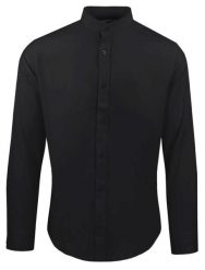 Koszula Taliowana na Stójce, Męska - Rigon - Czarna. Czarne koszule Rigon, m, bez wzorów, z bawełny, bez kołnierzyka, bez ramiączek. Za 139.00 zł.