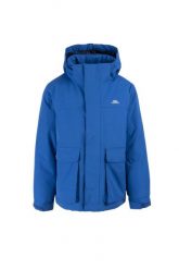 Trespass Lost - męska kurtka przeciwdeszczowa TP50 niebieska 3/4. Niebieskie kurtki 2117 OF SWEDEN, l, bez wzorów, z materiału. Za 259.99 zł.