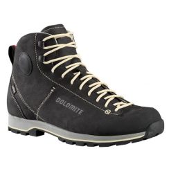 Buty trekkingowe męskie Dolomite Cinquantaquattro High FG GTX. Brązowe buty trekkingowe Dolomite, bez wzorów, bez zapięcia. Za 959.99 zł.