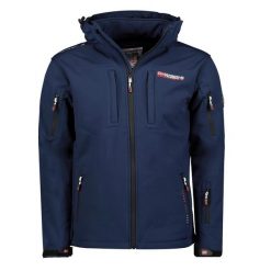 Geographical Norway Softshell TUNAR DB NAVY MEN 009 (WY9170H/GN/Navy). Niebieskie kurtki softshell Geographical Norway, bez wzorów, z softshellu, bez kaptura. Za 229.00 zł.