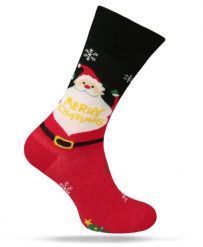 Świąteczne Skarpetki - Alties - Mikołaj z Dużą Brodą. Skarpety Alties, bez wzorów, z bawełny. Za 19.90 zł.