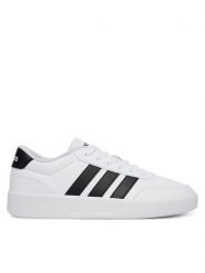 Adidas Sneakersy Breaknet 3.0 JR3547 Biały. Białe buty sportowe casual Adidas, bez wzorów, ze skóry, bez zapięcia. Za 258.99 zł.