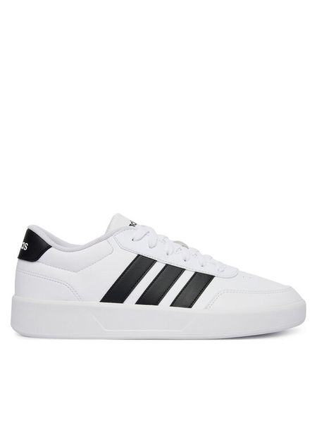 Adidas Sneakersy Breaknet 3.0 JR3547 Biały. Białe buty sportowe casual Adidas, bez wzorów, ze skóry, bez zapięcia. Za 258.99 zł.