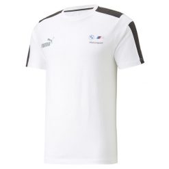 Koszulka Sportowa Męska Puma Bmw Mms Mt7. Białe t-shirty sportowe Puma, bez wzorów, bez ramiączek, na fitness i siłownię. Za 164.99 zł.