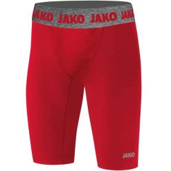 Szorty Jako court Compression 2.0. Czerwone bielizna termoaktywna JAKO, bez wzorów, z materiału, bez ramiączek, do piłki nożnej. Za 198.50 zł.