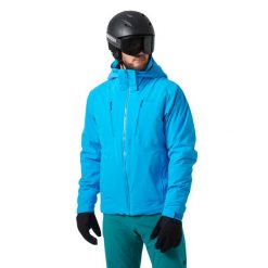 Kurtka narciarska Helly Hansen Alpha 4.0. Niebieskie kurtki narciarskie i snowboardowe Helly Hansen, m, bez wzorów, narciarskie. W wyprzedaży za 1,676.50 zł.