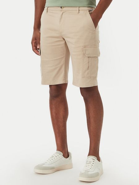 Beverly Hills Polo Club Szorty materiałowe P-SS26M-B476381 Beżowy Regular Fit. Brązowe szorty Beverly Hills Polo Club, m, bez wzorów, z bawełny. Za 203.99 zł.