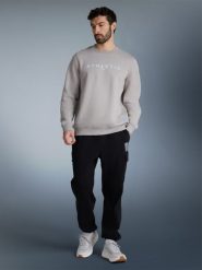 4F Bluza dresowa nierozpinana bez kaptura męska - szara XL. Szare bluzy 4F, m, bez wzorów, z dresówki, bez kaptura. Za 159.99 zł.