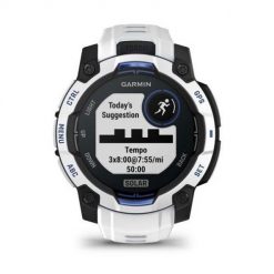 Zegarek sportowy Garmin Instinct 3 Solar 45mm Biały. Białe zegarki smartwatch GARMIN, bez wzorów. Za 1,561.99 zł.