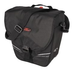 Torba miejska Utah. Czarne torby na ramię NORCO, z aplikacjami, z nylonu, na ramię, duże, bez dodatków. Za 419.90 zł.
