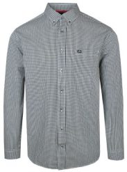 Weekendowa Koszula Męska - Pako Jeans - Czarno Biała Mikrokratka. Białe koszule Pako Jeans, l, bez wzorów, z bawełny, bez kołnierzyka, bez ramiączek. Za 175.00 zł.