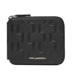 Portfel KARL LAGERFELD. Czarne portfele KARL LAGERFELD, bez wzorów. Za 359.99 zł.