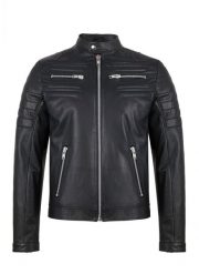 PAKO LORENTE – Kurtka skórzana DARRELL PLM-5X-062-C. Czarne kurtki Pako Lorente, l, bez wzorów, ze skóry, bez kaptura. Za 999.99 zł.