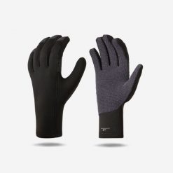 Rękawiczki nurkowe Decathlon SCD Resist z neoprenu 2 mm wzmocnione Kevlarem. Czarne rękawiczki SUBEA, bez wzorów, z materiału. Za 119.99 zł.