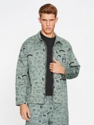 Puma Koszula RIPNDIP 622198 Zielony Relaxed Fit. Zielone koszule Puma, m, bez wzorów, z bawełny, bez kołnierzyka, bez ramiączek. Za 279.99 zł.