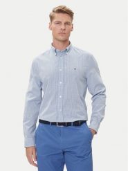 Tommy Hilfiger Koszula MW0MW39459 Niebieski Regular Fit. Niebieskie koszule Tommy Hilfiger, m, bez wzorów, z bawełny, bez kołnierzyka, bez ramiączek. Za 299.99 zł.