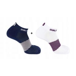 Skarpety do biegania Salomon XA Running 2 pary. Niebieskie skarpety Salomon, bez wzorów. Za 69.00 zł.
