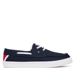Tenisówki Tommy Hilfiger. Niebieskie trampki Tommy Hilfiger, m, bez wzorów, bez zapięcia. Za 369.99 zł.