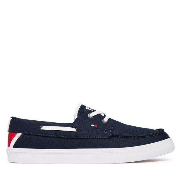 Tenisówki Tommy Hilfiger. Niebieskie trampki Tommy Hilfiger, m, bez wzorów, bez zapięcia. Za 369.99 zł.
