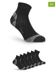 Fila Skarpety (6 par) w kolorze czarnym rozmiar: 43-46. Czarne skarpety Fila, bez wzorów. Za 39.99 zł.
