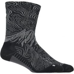 Skarpetki sportowe dla dorosłych Fujitail Graphic Crew Sock. Czarne skarpetki sportowe ASICS, bez wzorów, z materiału. Za 89.99 zł.
