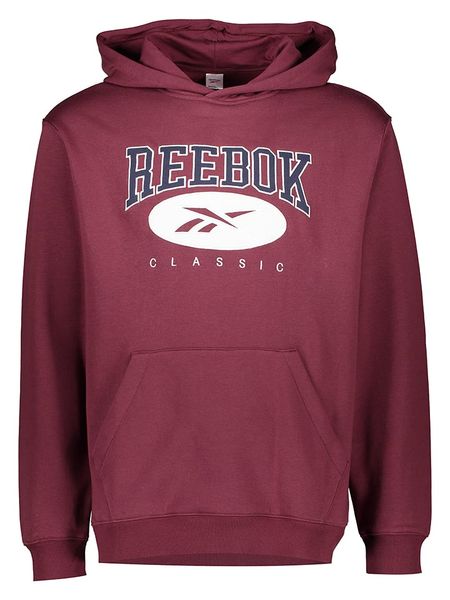 Reebok Bluza "CL AE" w kolorze bordowym rozmiar: XL. Czerwone bluzy Reebok, xl, bez wzorów, z bawełny, z kapturem. Za 128.55 zł.