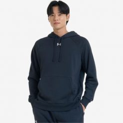 Bluza z kapturem unisex UA Rival Fleece. Czarne bluzy z kapturem Under Armour, s, bez wzorów, z kapturem. Za 269.99 zł.