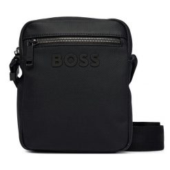 Saszetka BOSS. Czarne torby na ramię Boss, bez wzorów, małe, bez dodatków. Za 449.99 zł.