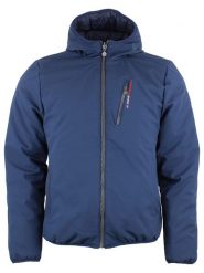 Peak Mountain Dwustronna kurtka zimowa w kolorze granatowym rozmiar: XL. Niebieskie kurtki Peak Mountain, na zimę, xl, bez wzorów, bez kaptura. Za 331.75 zł.