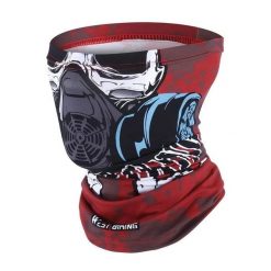 Letnia Magiczna Chusta Przeciw UV Szalik Jedwabny Czerwony Demon. Czerwone szaliki WEST BIKING, bez wzorów, z elastanu. Za 64.24 zł.