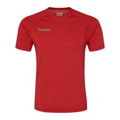 Koszulka termoaktywna dla dorosłych Hummel First Performance Jersey S/S. Czerwone bielizna termoaktywna Hummel, m, bez wzorów, z jersey, bez ramiączek, do piłki nożnej. W wyprzedaży za 115.35 zł.