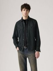 Levi's Koszula dżinsowa w kolorze czarnym rozmiar: XL. Czarne koszule Levi's®, s, bez wzorów, z bawełny, bez kołnierzyka, bez ramiączek. Za 152.98 zł.
