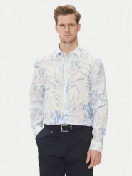 Marciano Guess Koszula 5GHH39 4394Z Błękitny Regular Fit. Niebieskie koszule Marciano Guess, m, z aplikacjami, ze lnu, bez kołnierzyka, bez ramiączek. Za 499.99 zł.