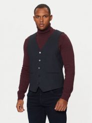 Tom Tailor Kamizelka garniturowa 1044114 Granatowy Slim Fit. Niebieskie garnitury Tom Tailor, m, bez wzorów, z syntetyku. Za 159.99 zł.
