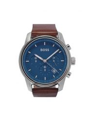 Boss Zegarek Trace 1514002 Brązowy. Brązowe, analogowe zegarki Boss. Za 839.99 zł.