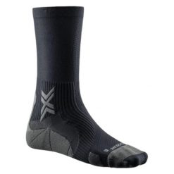 Skarpetki biegowe X-Socks Run Perform Crew. Czarne skarpety X BIONIC, bez wzorów. Za 163.00 zł.